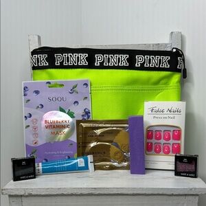 PINK Victoria's Secret Bright Green Bath & Body Collection